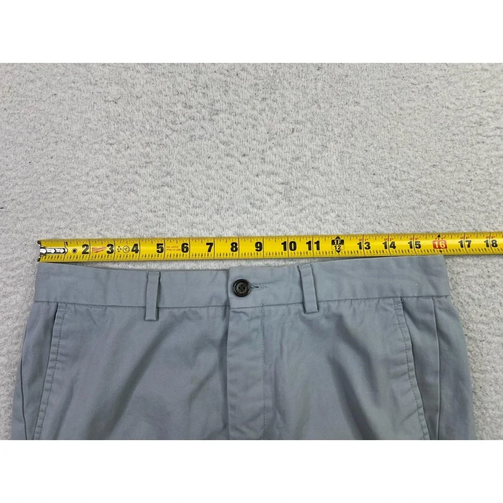 Banana Republic Mens 31x32 Soft Blue Aiden Chino Pants Flat Front‎ Cotton Slim